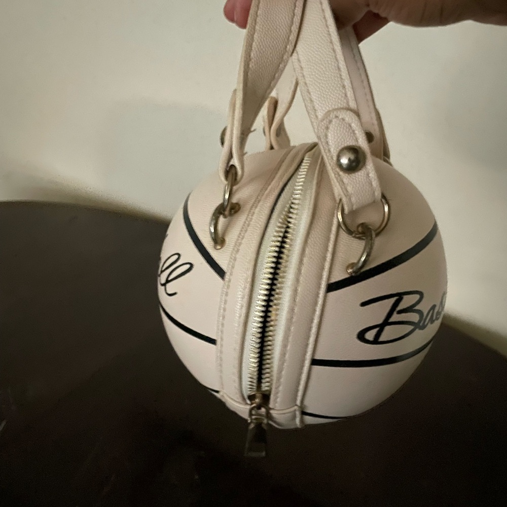 Chic Cream Basketball Mini Bag